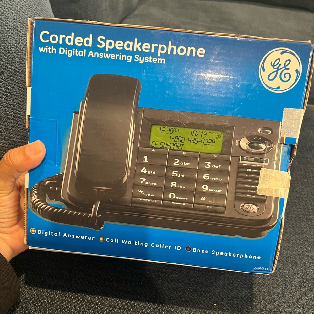 GE - GE-29581FE1 Desktop Speakerphone - Black